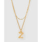 Luxe Letter Necklace Stack - Z - Necklaces