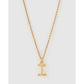 Luxe Small Gold Letter Necklace - Gold / I - Necklaces