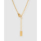 Luxe Small Gold Letter Necklace - Necklaces