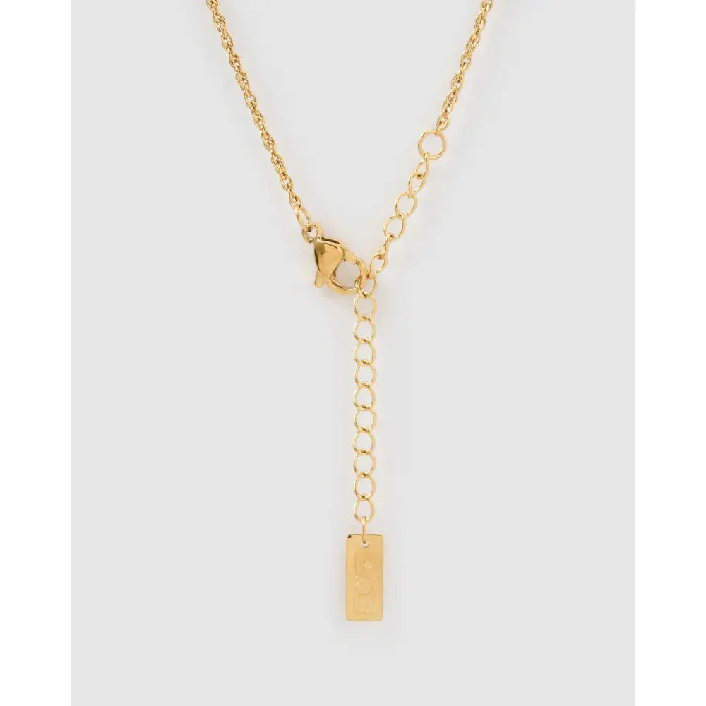 Luxe Small Gold Letter Necklace - Necklaces