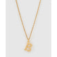 Luxe Small Gold Letter Necklace - Gold / B - Necklaces