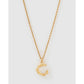 Luxe Small Gold Letter Necklace - Gold / C - Necklaces