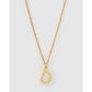 Luxe Small Gold Letter Necklace - Gold / D - Necklaces