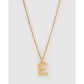 Luxe Small Gold Letter Necklace - Gold / E - Necklaces