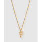 Luxe Small Gold Letter Necklace - Gold / F - Necklaces