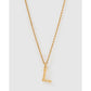 Luxe Small Gold Letter Necklace - Gold / L - Necklaces