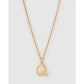 Luxe Small Gold Letter Necklace - Gold / Q - Necklaces