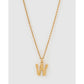 Luxe Small Gold Letter Necklace - Gold / W - Necklaces