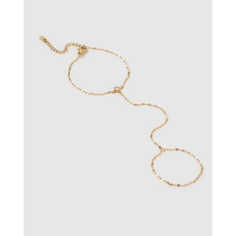 Lyla Gold Hand Chain - Bracelets
