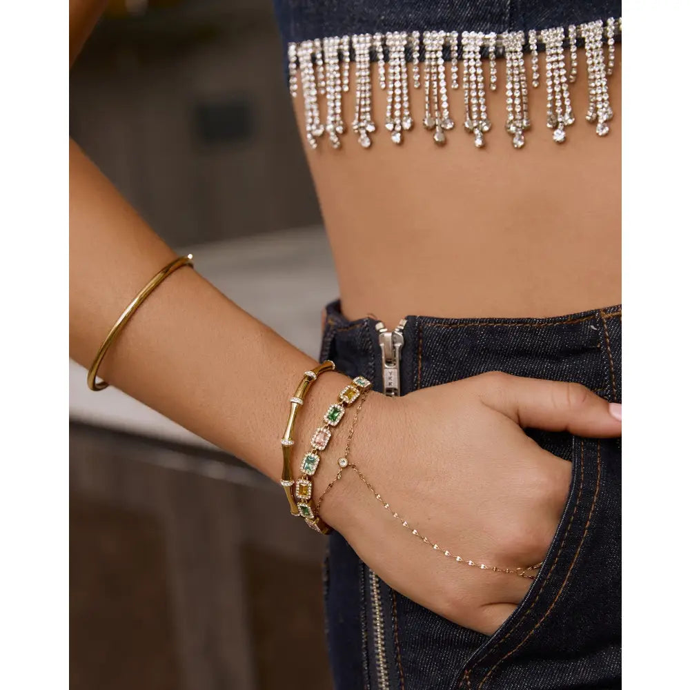 Lyla Gold Hand Chain - Bracelets