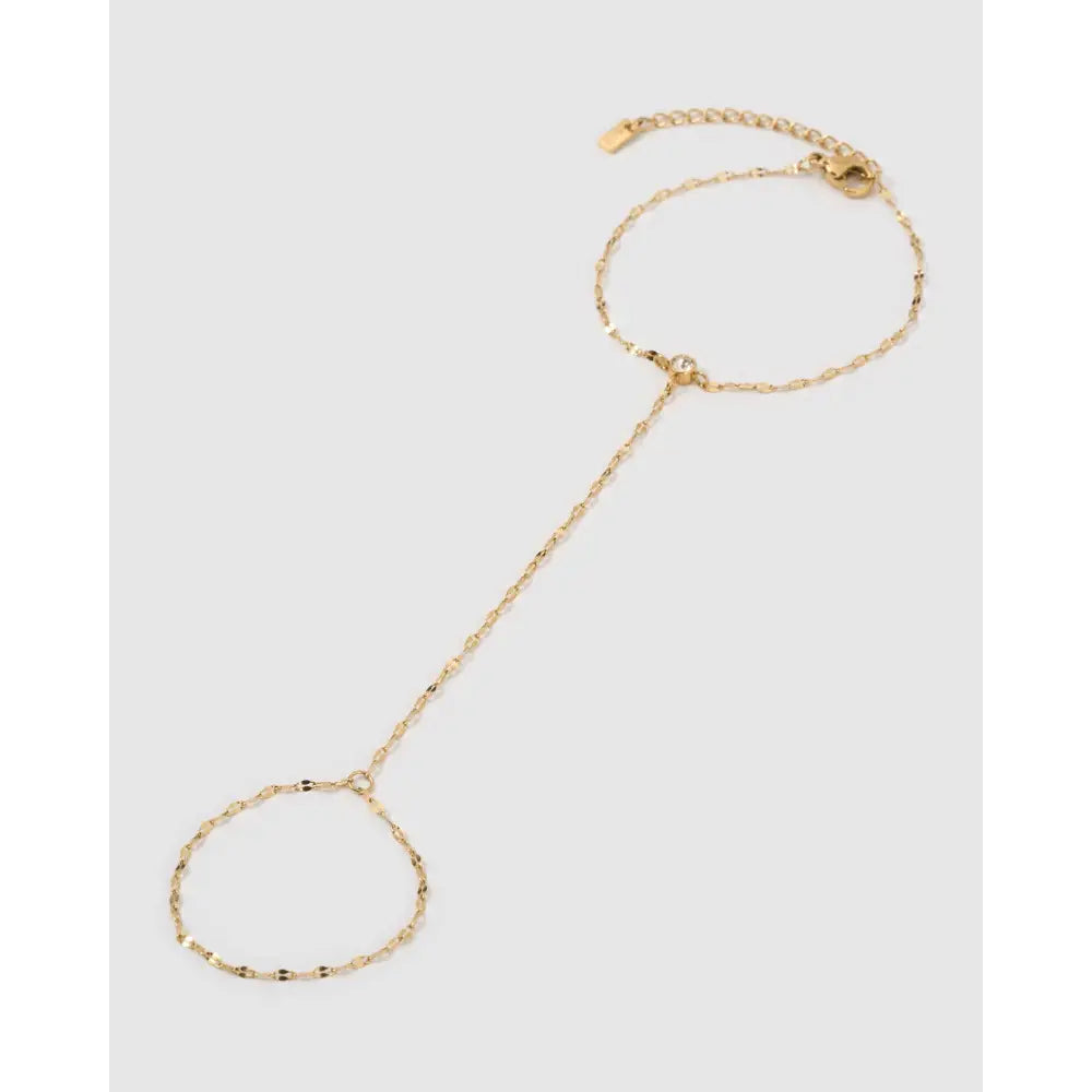 Lyla Gold Hand Chain - Bracelets