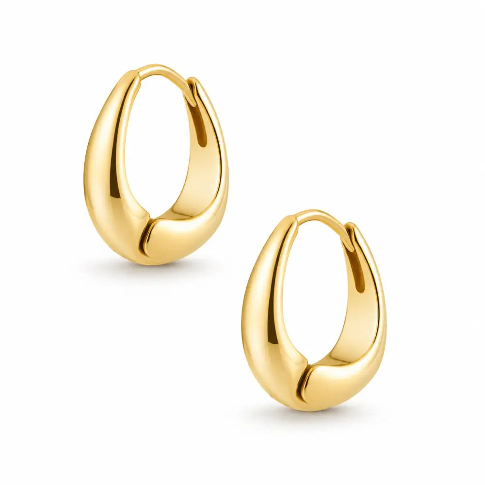 Lynette Hoop Earrings - Gold - Earrings