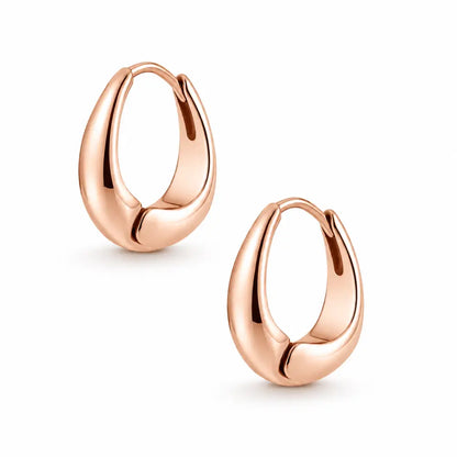 Lynette Hoop Earrings - Rose Gold - Earrings