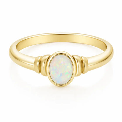 Mabel Opal Ring - Gold / 5 - Rings
