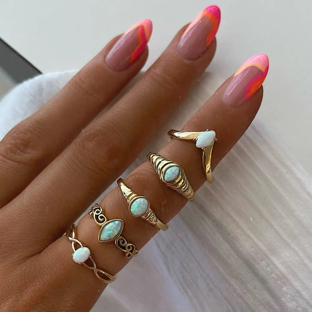 Mabel Opal Ring - Rings