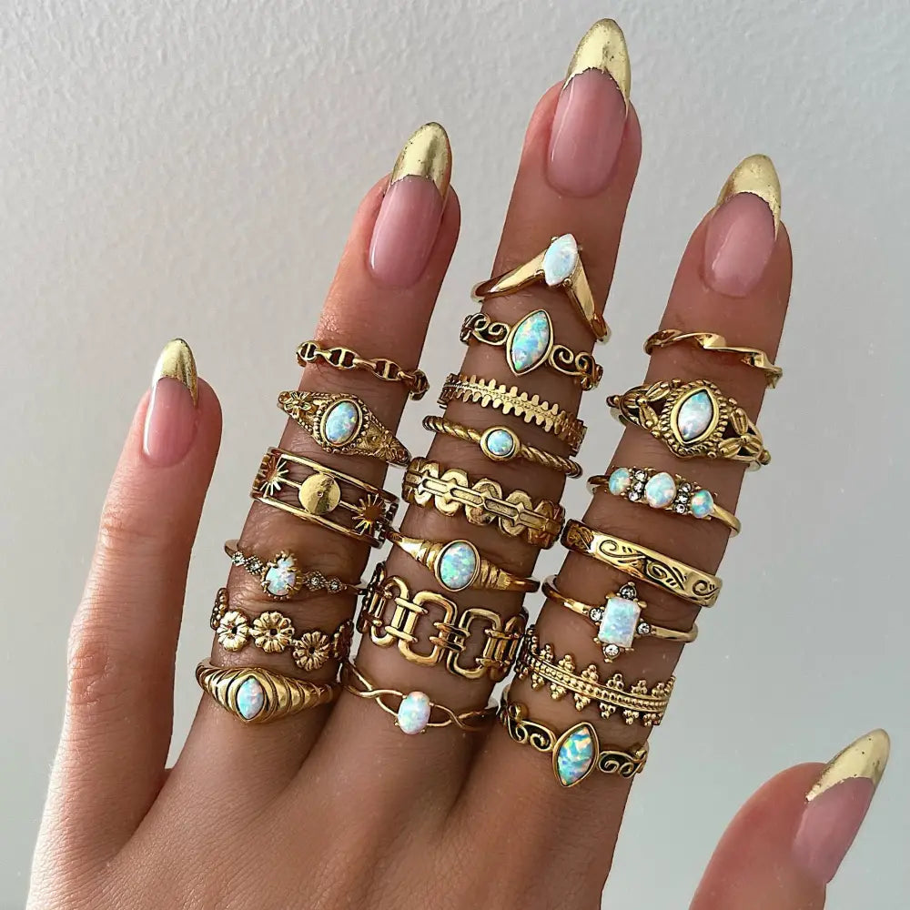 Mabel Opal Ring - Rings