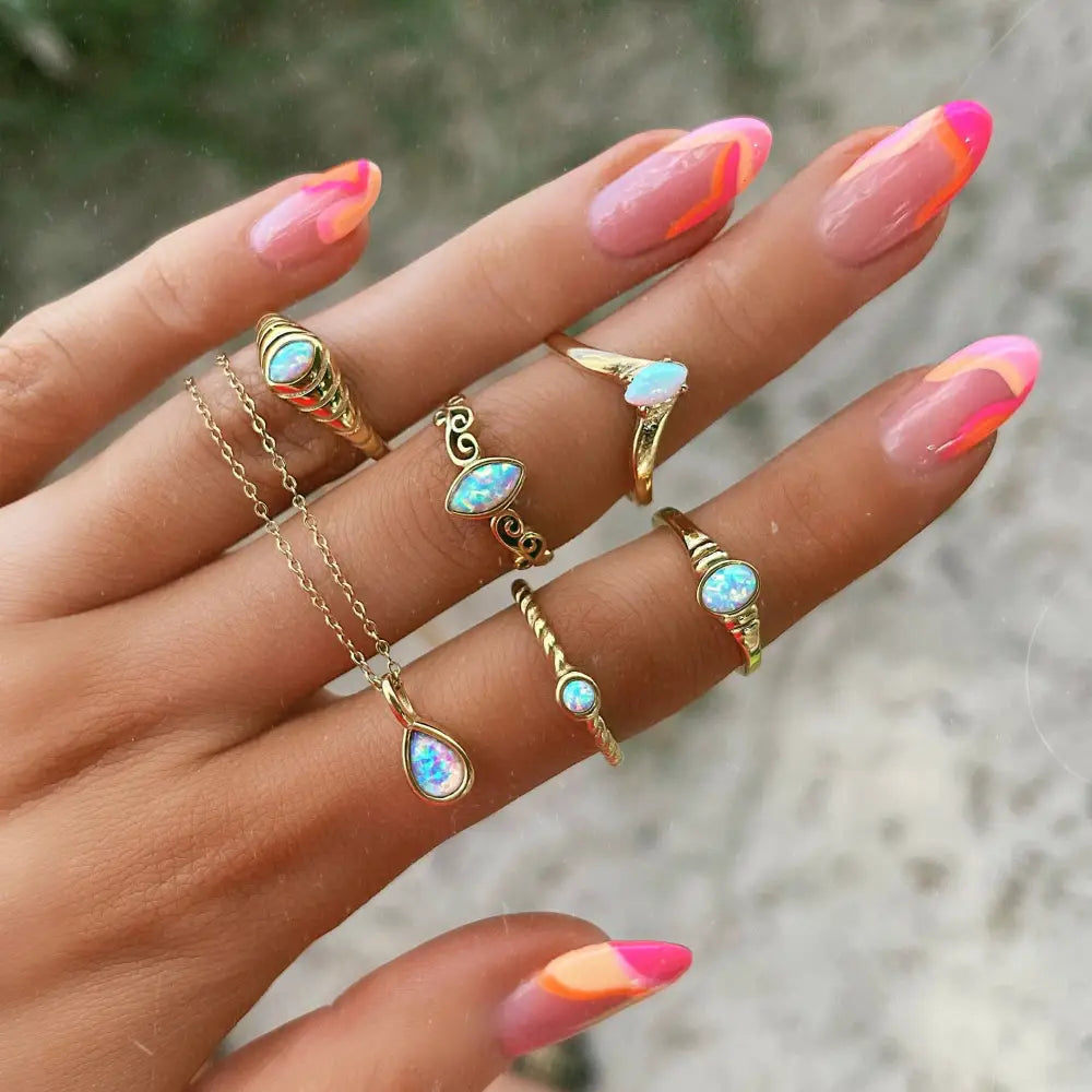 Mabel Opal Ring - Rings