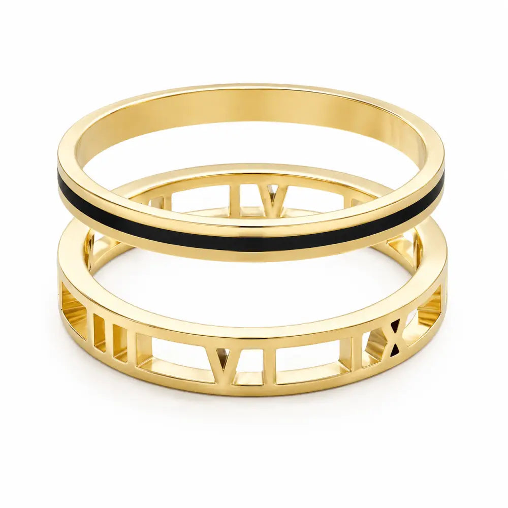 Madison Ring Pair - Gold / 3 - Rings