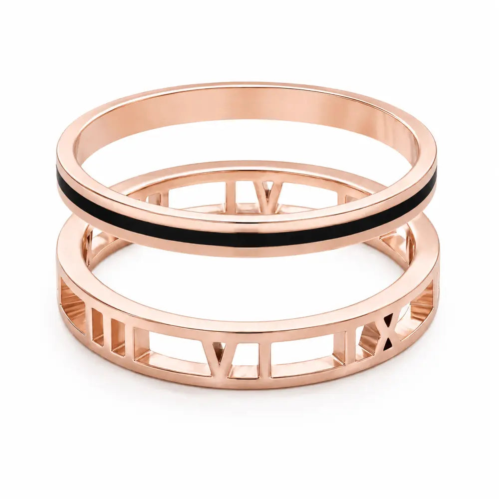Madison Ring Pair - Rose Gold / 3 - Rings