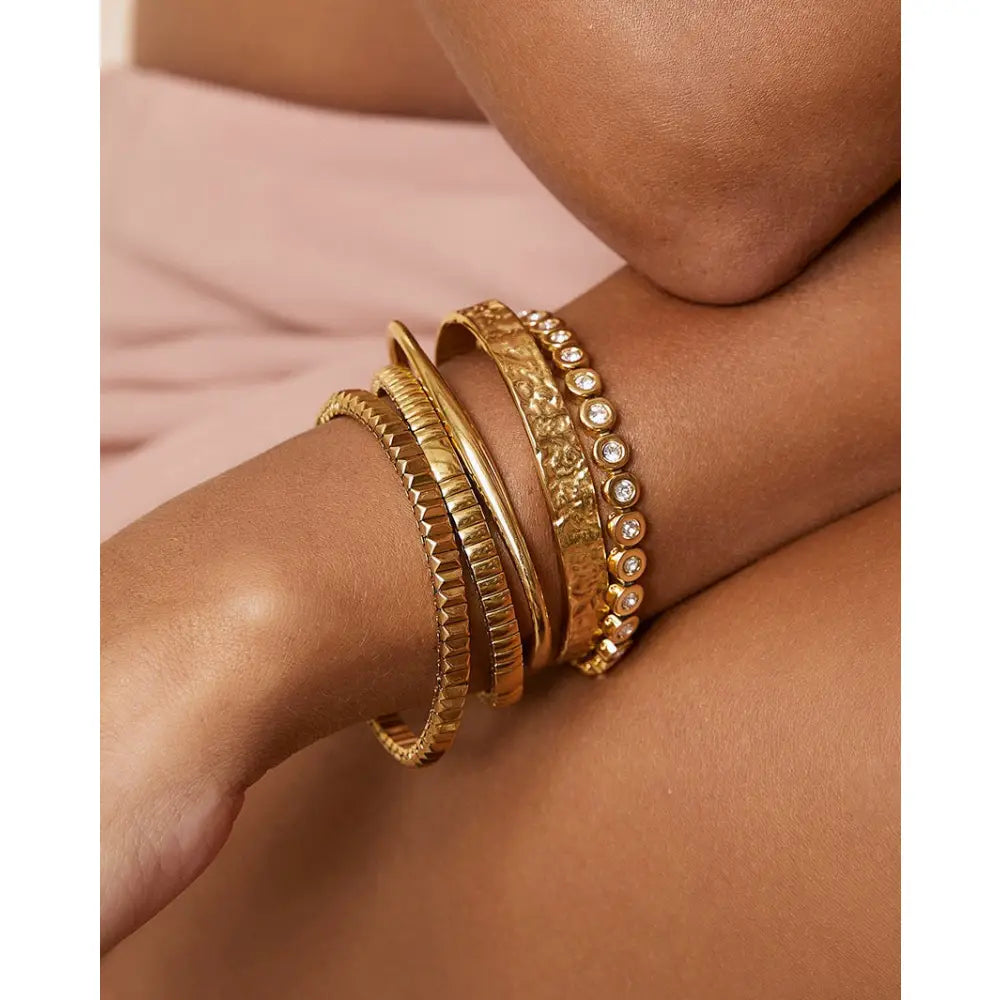 Maeve Gold Stone Bracelet - Bracelets