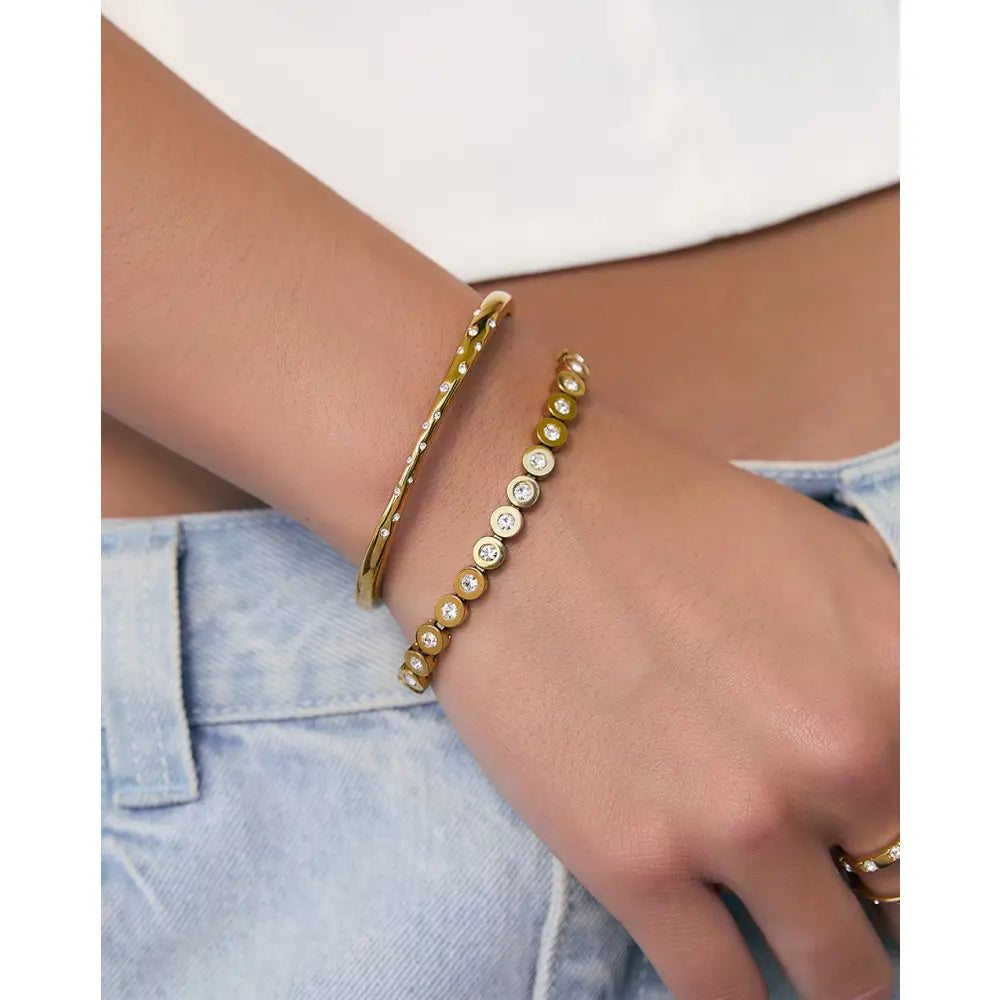 Maeve Gold Stone Bracelet - Bracelets