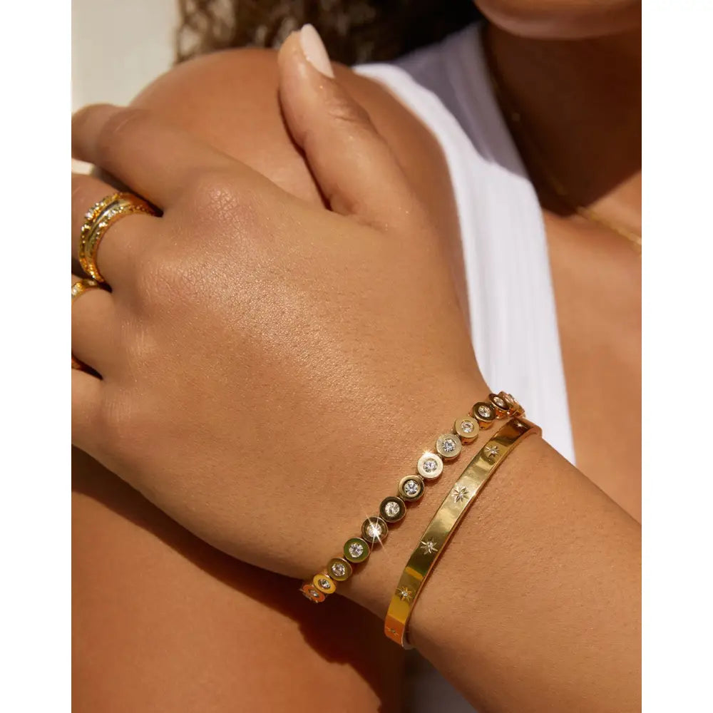 Maeve Gold Stone Bracelet - Bracelets