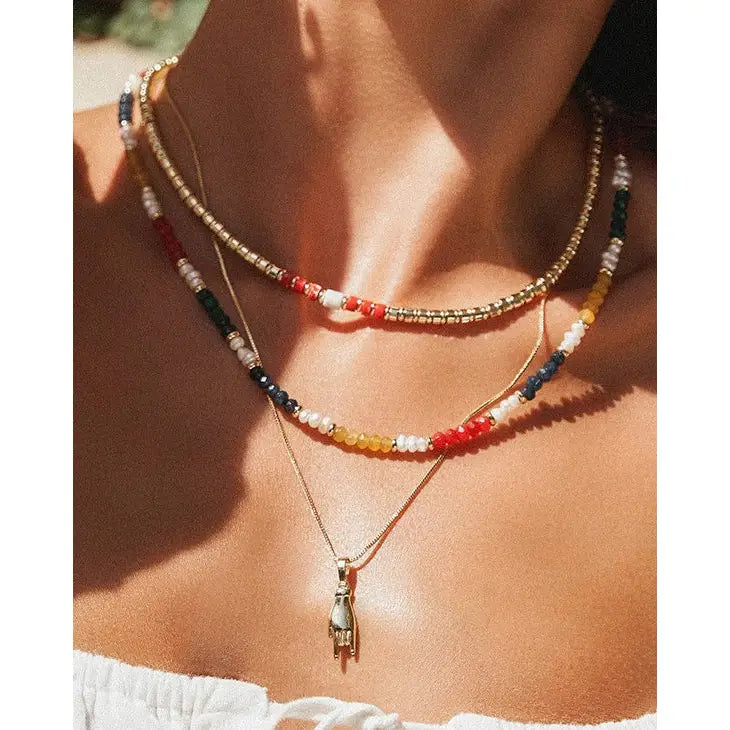 Mano Charm Gold Necklace - Necklaces