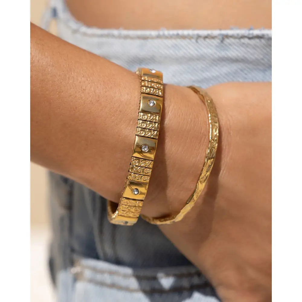 Margot Gold Beaded Bracelet - Gold - Bracelets