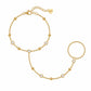 Martha Hand Chain Bracelet - Gold - Bracelets
