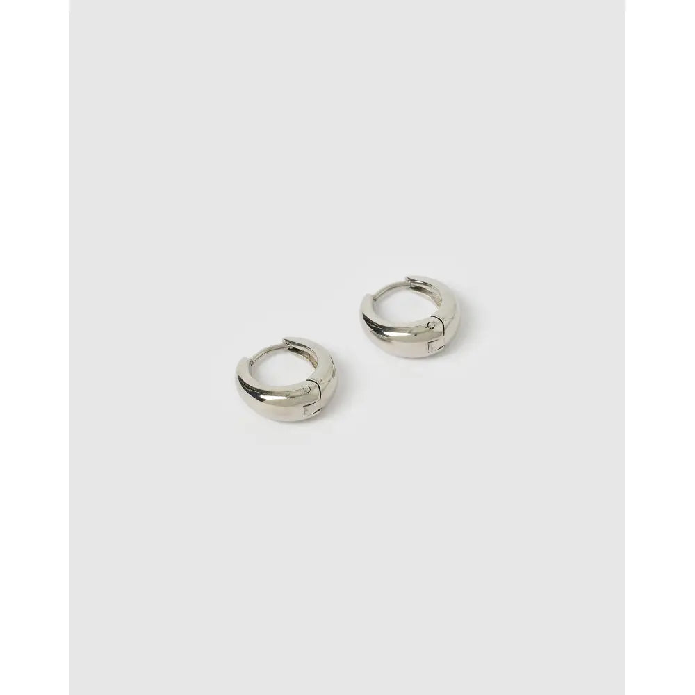 Max Hoop Earrings - Silver / Mini - 12mm - Earrings