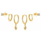 Melody Earring Set - Gold - Earrings