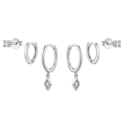 Melody Earring Set - Silver - Earrings