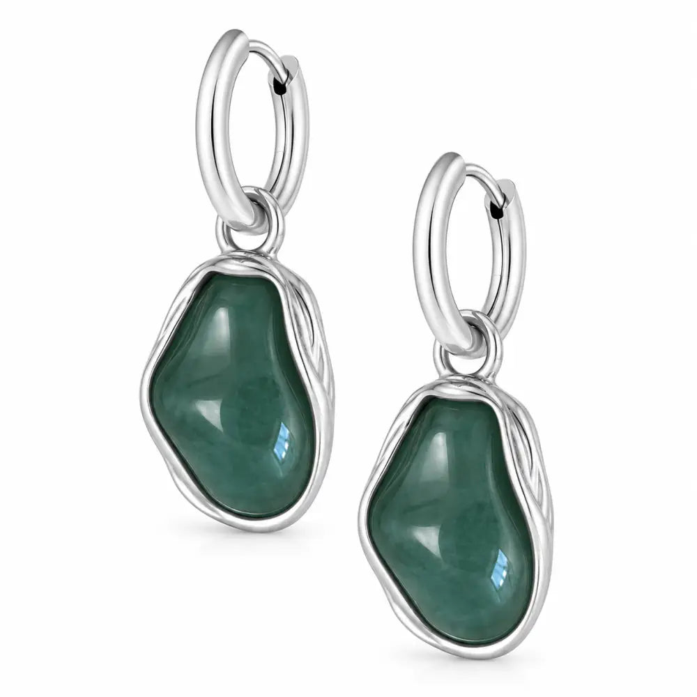 Melrose Hoop Earrings - Silver - Earrings