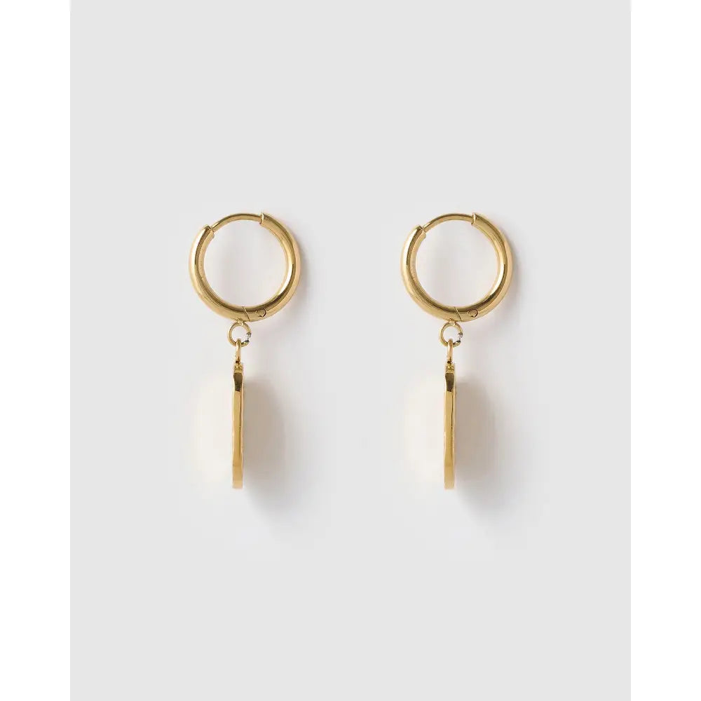 Mendoza Gold Huggie Earrings - Earrings