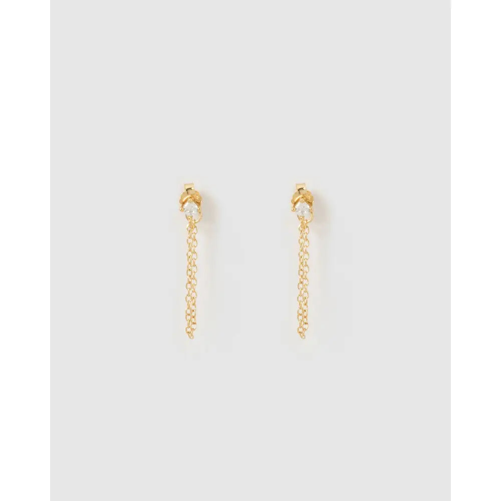 Mia Chain Earrings - Gold - Earrings