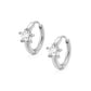 Mika Star Hoop Earrings - Silver - Earrings