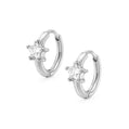 Mika Star Hoop Earrings - Silver - Earrings