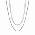 Mikayla Necklace Set - Silver - Necklaces
