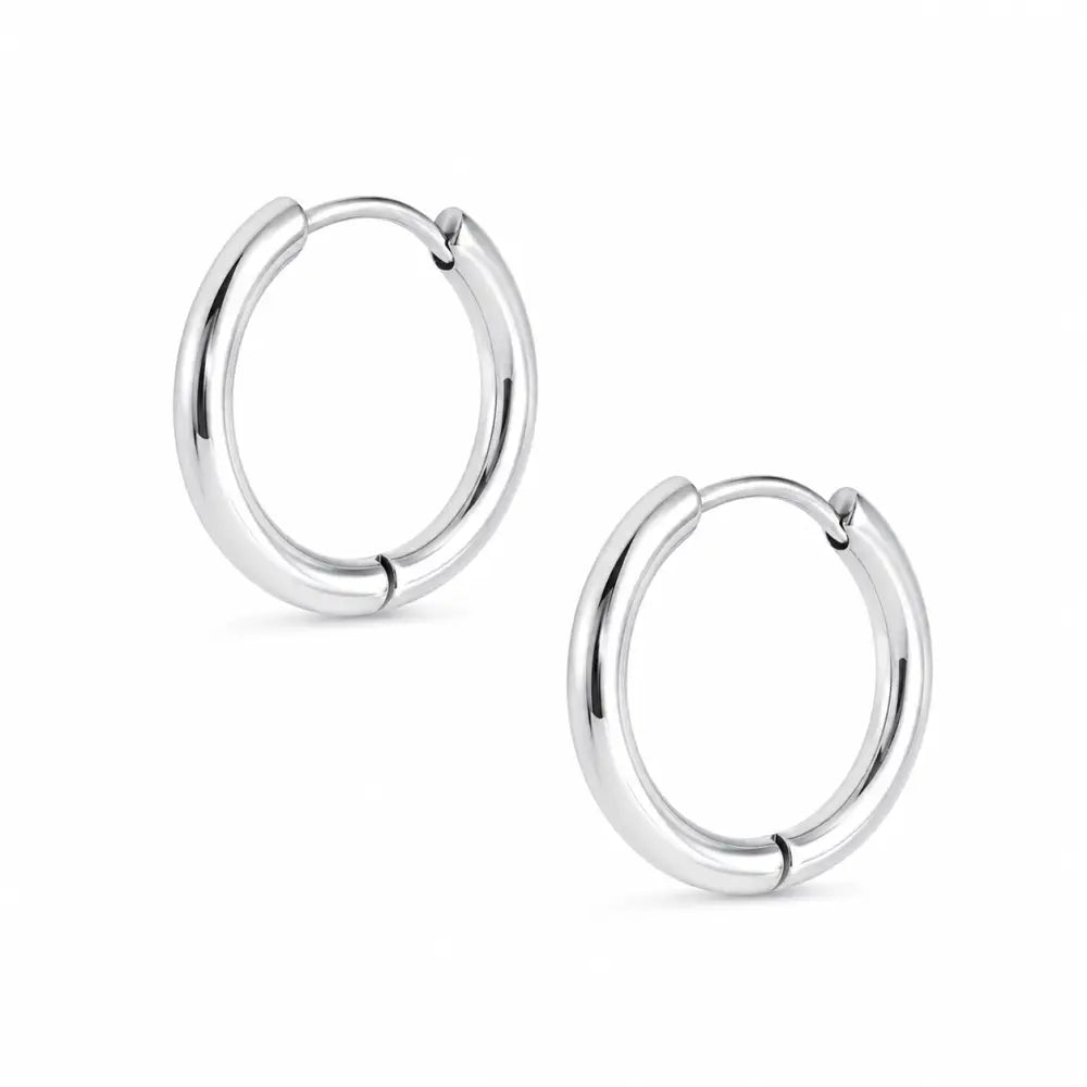 Milla Hoop Earrings - Silver / 13mm - Earrings