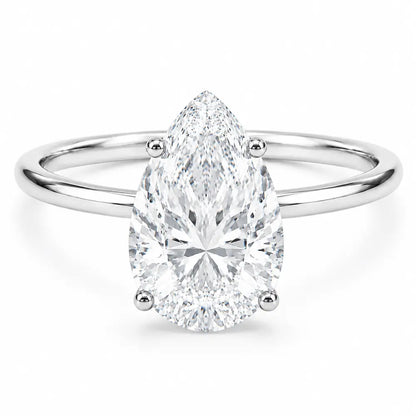 Millie Pear Ring - Silver / 5 - Rings