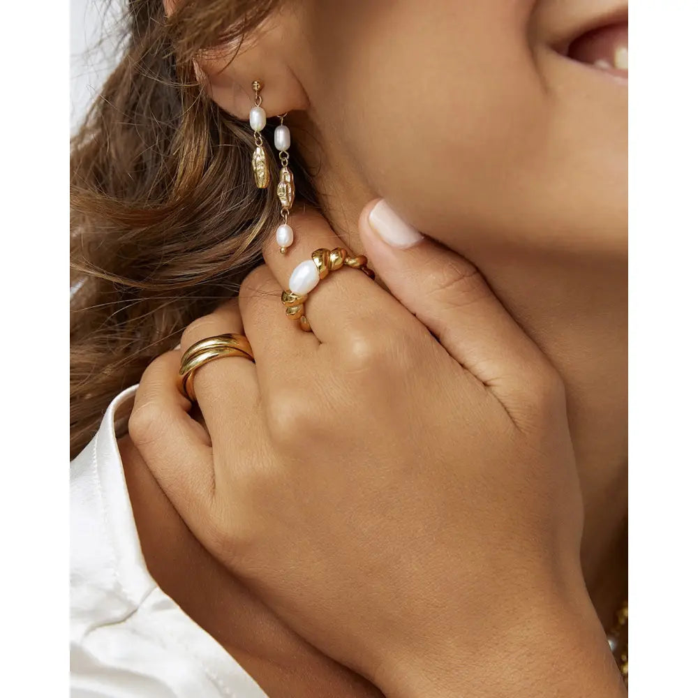 Mimi Gold Drop Earrings - Earrings