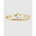 Mini Birthstone Bracelet Stack - January - Garnet - Bracelets