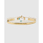 Mini Birthstone Bracelet Stack - March - Aquamarine - Bracelets