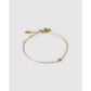 Mini Birthstone Gold Bracelet - December - Turquoise - Bracelets