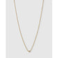 Mini Birthstone Gold Necklace - Gold / April - Diamond - Necklaces
