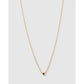 Mini Birthstone Gold Necklace - Gold / May - Emerald - Necklaces