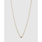 Mini Birthstone Gold Necklace - Gold / October - Pink Tourmaline - Necklaces
