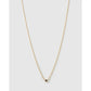 Mini Birthstone Gold Necklace - Gold / September - Sapphire - Necklaces