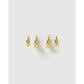 Mini Earring Stack - Gold - Earrings