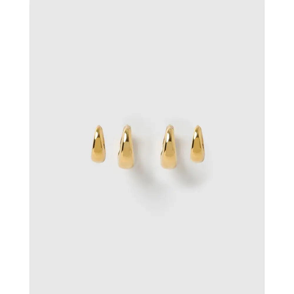 Mini Earring Stack - Gold - Earrings